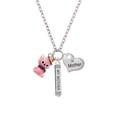 thumbnail image 2 of Delight Jewelry Resin Pink Birthday Kitty Cat Always My Mother Bar Zoe Necklace, 2 of 4