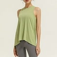 thumbnail image 4 of MESSUEN Athletic Tank Tops for Women Open Back Tops for Women Crew Neck Raglan Open Back Workout Tie Back Tank Muscle Gym Shirts Women Summer Tops Casual Tops Army Green L, 4 of 7