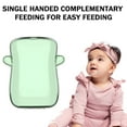thumbnail image 4 of ACDANC Self Feeding Baby Food Pouch Holder - No Squeeze, No Spill, No Mess Reusable Container for Toddlers (2 Pack) - Green, 4 of 4