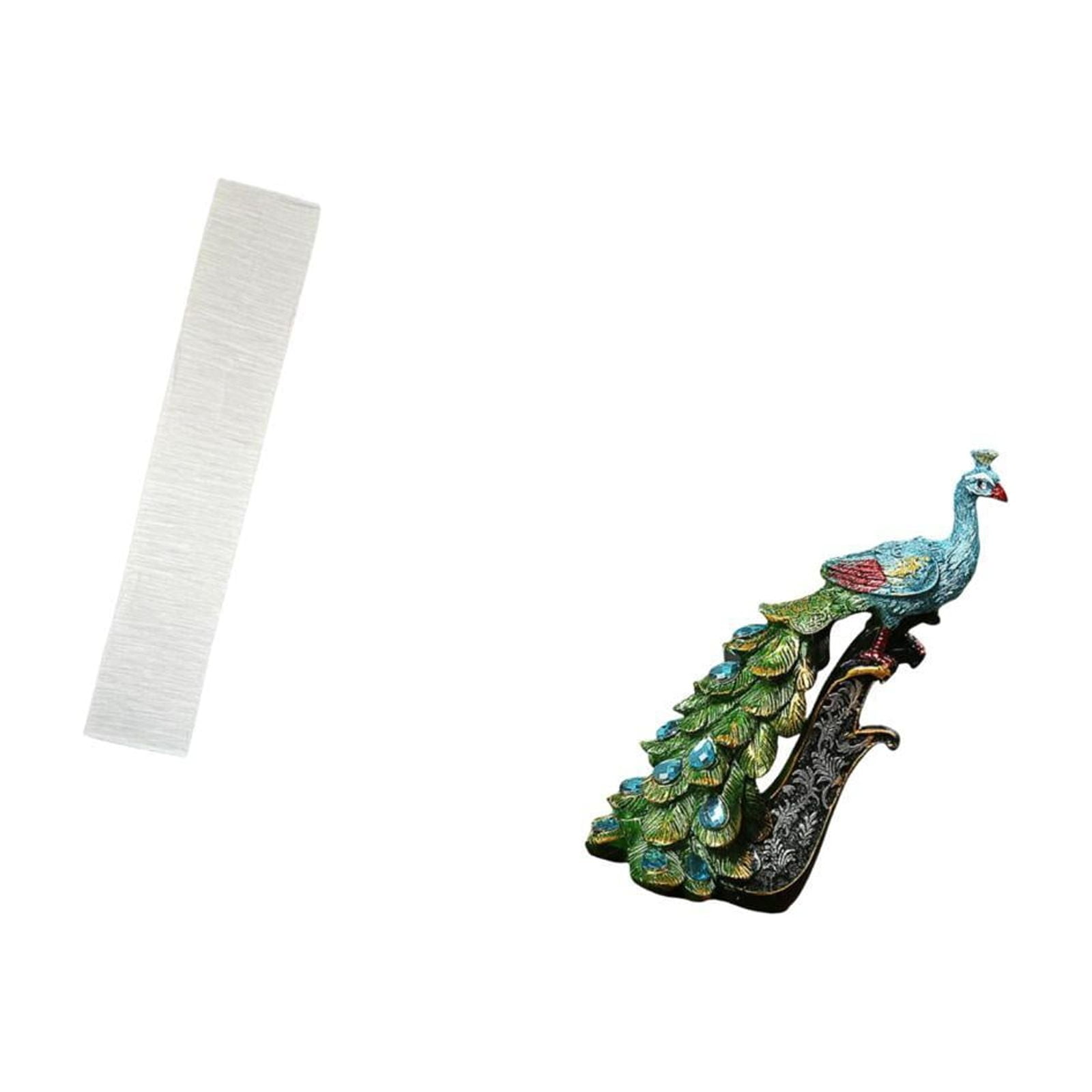 Floor Lamp Shade Peacock Statue Desktop Figurine Paper Material for Living Room and Bedroom Decor