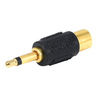 Monoprice 3.5mm TRS Stereo Plug to 3.5mm TS Mono Jack Adapter, Gold ...