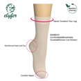 thumbnail image 2 of Elyfer, Women's Thin Bamboo Dress Socks, 3 Pair Casual Color Women Crew Socks, Comfort Seam, 2 of 5