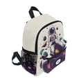 thumbnail image 2 of FORMRS School Backpack with Front Zippered Pocket 12" Student Travel Daypack, Orange Astronaut Planet, 2 of 6