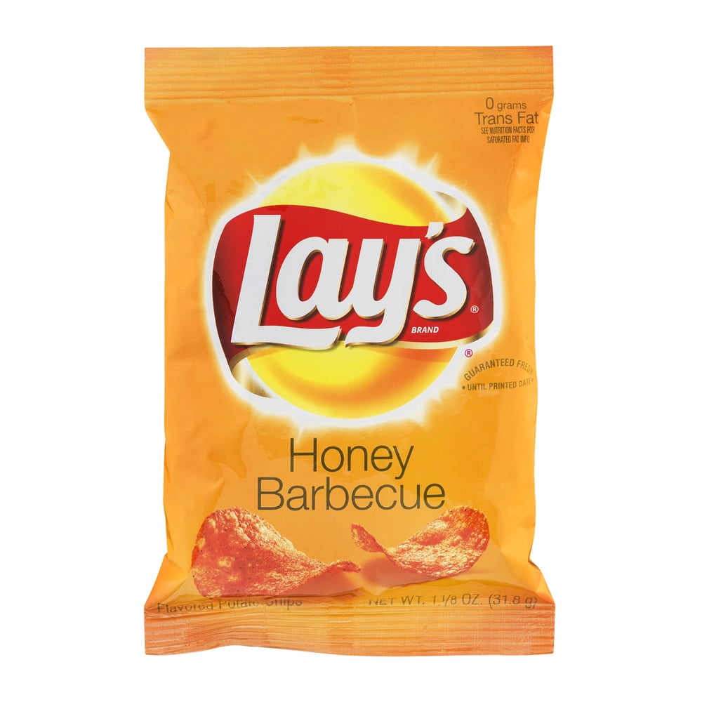 Lay's Honey Barbecue Potato Chips, 1.125 OZ