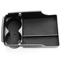 Car Center Console Tray Storage Box Black Cup Holder Drink Phone Business Card Key Storage Box Compatible for M-o-d-e-l S/X