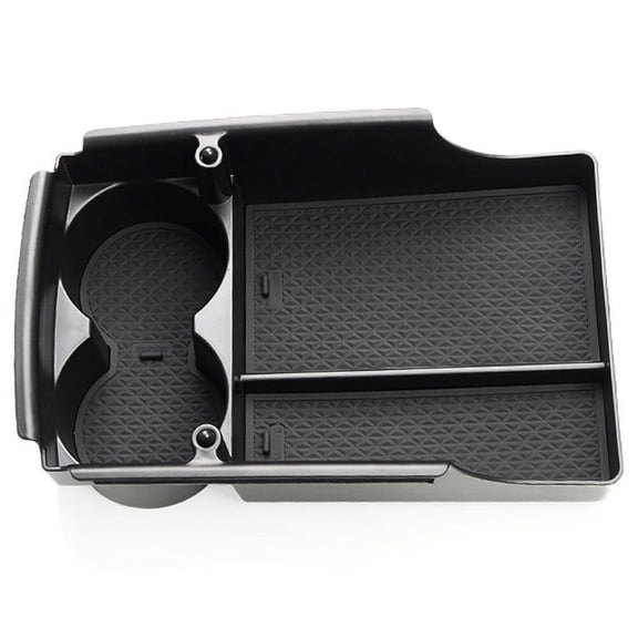 Car Center Console Tray Storage Box Black Cup Holder Drink Phone Business Card Key Storage Box Compatible for M-o-d-e-l S/X