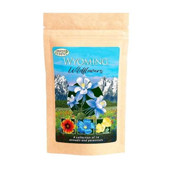 Created By Nature Wyoming Wildflower Seed Mix, 14 Flower Varieties, 53,000 Seeds