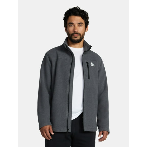Reebok Men and Big Men's Fleece Zip Jacket, Sizes S-3XL