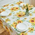 thumbnail image 4 of Sunflower 60 x 102 Tablecloths for Rectangle Table Floral Tablecloth - Oblong Polyester Vintage Spring Summer Farmhouse Flower Table Cover Washable Waterproof for Outdoor Party Picnic Kitchen Dining, 4 of 7