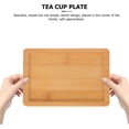 thumbnail image 2 of DRAFIDEEP Tray Flower Pot Chocolate Wood 4Pcs 5.11X3.54X0.39in, 2 of 8