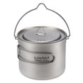 thumbnail image 1 of Lixada Pot à Tasse en Titane 900ml Ultraléger Portable avec Couvercle et Poignée Pliable pour Camping Randonnée en Plein Air, 1 of 7