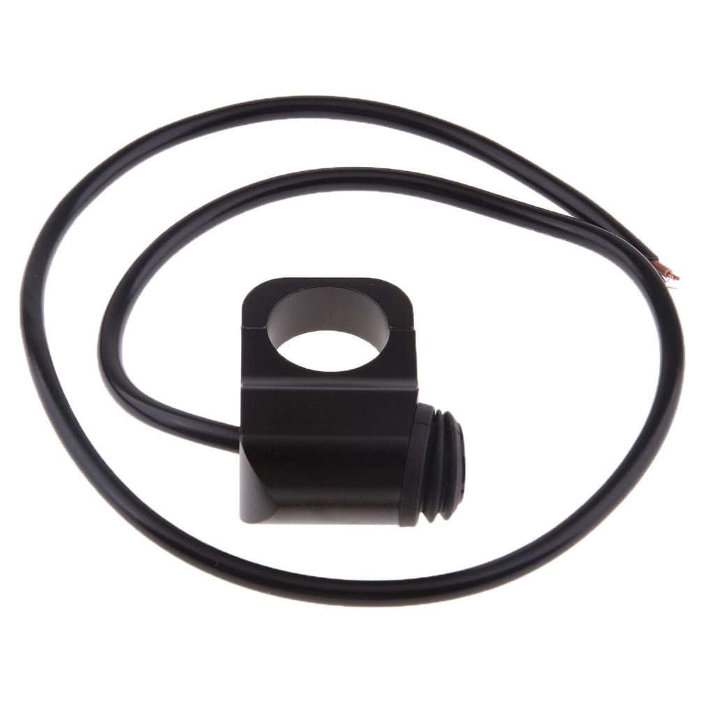 Black 12V 1 Inch 25mm Motorcycle Handlebar Mount Headlight Switch