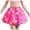 Hot Pink#44, variant on Tutu Tulles Skirts for Women Girls Adult LED Lights Princess Star Puffy Elastic Waist Mini Skirts Irregular A Line Mesh Layered Tutus Skirt