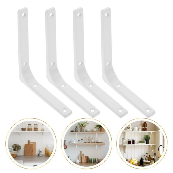 Raindrops  4 Pcs Furniture Support Bracket Sturdy Shelf Brackets Floating