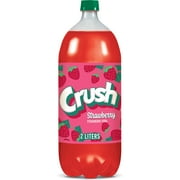 Crush Caffeine Free Strawberry Soda Pop, 2 L, Bottle