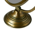 thumbnail image 6 of Creative Co-Op Antique Aluminum Swivel Vanity Mirror, Brass, 6 of 9