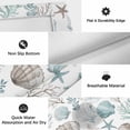 thumbnail image 6 of Beach Coastal Outdoor Rug for Patio/Deck/Porch, Non-Slip Large Area Rug 3 x 5 Ft, Ocean Nautical Starfish Coral Seashells Indoor Outdoor Rugs Washable Area Rugs, Reversible Camping Rug Carpet Runner, 6 of 8