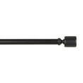 thumbnail image 3 of Exclusive Home Rino 1" Window Curtain Rod and Finial Set, Adjustable 66"-120", Matte Black, 3 of 8