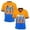 A1#-Orange, variant on LPKRT Men Custom Name Number Football T Shirt - Personalized Top, Breathable Sports Tee(Orange-S)
