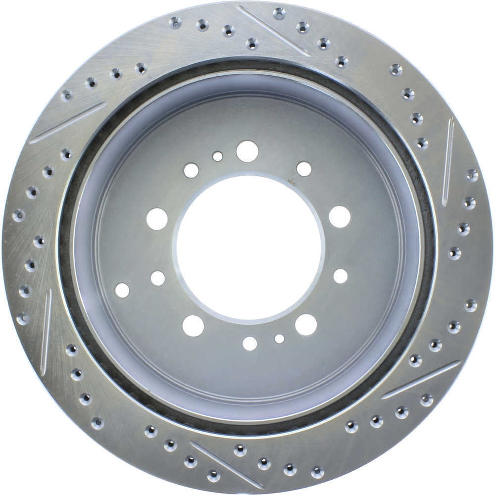 StopTech 227.44157R Select Sport Drilled and Slotted Brake Rotor; Rear Right, improved looks and