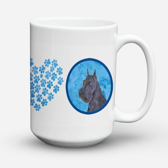 Blue Schnauzer Coffee Mug 15 oz