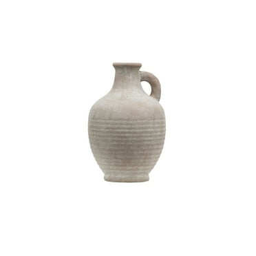 Better Homes & Gardens Indoor Ceramic Handled Jug, 7" Brown