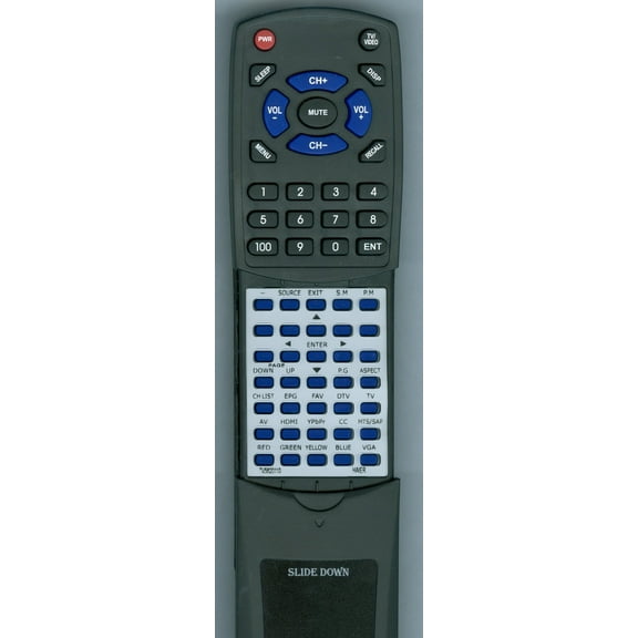 Replacement Remote for HAIER TV-5620-110, TV5620110, TV-5620-118, TV5620118, RTTV5620110, L42B1180B, L26B1120, L32B1120C, HL26P2A, L24B1180, HL26P2,