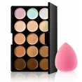 thumbnail image 1 of Correctora de de 15 Colores +1 Brocha de Maquillaje en Polvo en Crema +1 Esponja, 1 of 5