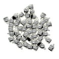 thumbnail image 2 of 50 Piezas Borlas de Tono de Plata perfecl Tapa final, 2 of 8