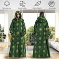 thumbnail image 3 of Blanket Hoodie Sweatshirt with Pocket Lining Fluffy Oversized Blanket Hoodie Cute Print Wearable Hooded Blanket Cozy Warm Hoodie Sweater Blanket One Size Wearable Blanket Unisex Blue, 3 of 8