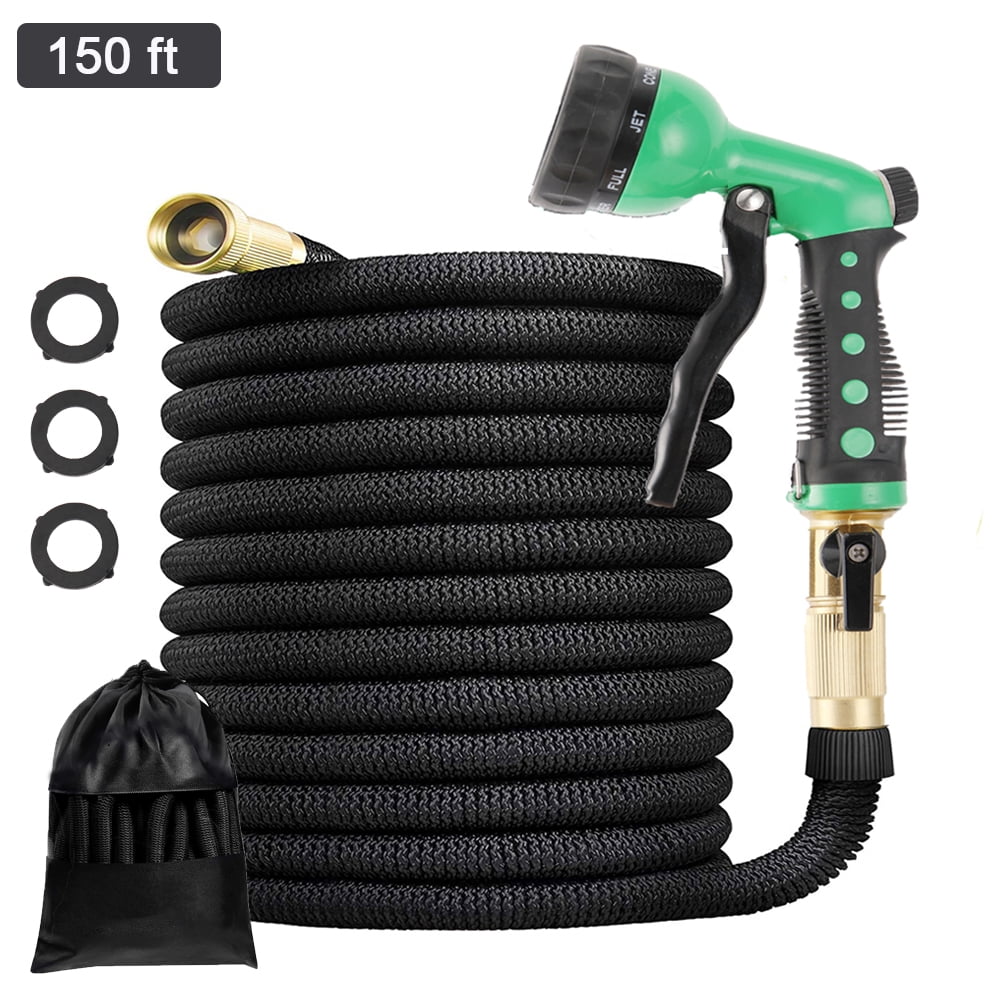 Kalgaden Expandable 150ft Flexible Garden Hose,8 Function Spray Nozzle