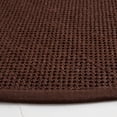 thumbnail image 3 of SAFAVIEH Natural Fiber Cindy Solid Area Rug, Chocolate/Dark Brown, 8' x 8' Round, 3 of 8