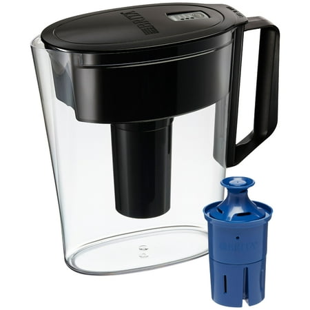 Brita Soho Water Filter Pitcher with Longlast Filter, 6 Cup - Black