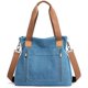 thumbnail image 1 of LHSHID Canvas Tote Purse for Women Work Shoulder Crossbody Bag Vintage Multi-pocket Handbags, 1 of 8