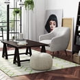thumbnail image 2 of SIMPLIHOME Renee Poufs Ronds, 20 Pouces, Crème, 2 of 5