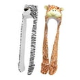 thumbnail image 1 of 2 uds., bonito gorro de animal de peluche, gorro, bufanda, , disfraz, accesorios para fotos tigre jirafa Fernando Sombrero de novedad, 1 of 8