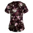 thumbnail image 5 of Birdeem Mode de la Saint-Patrick pour Femmes, Col en V, Décontracté, Manches Courtes, Imprimé, Poches, Hauts Blouse pour Dames, 5 of 5