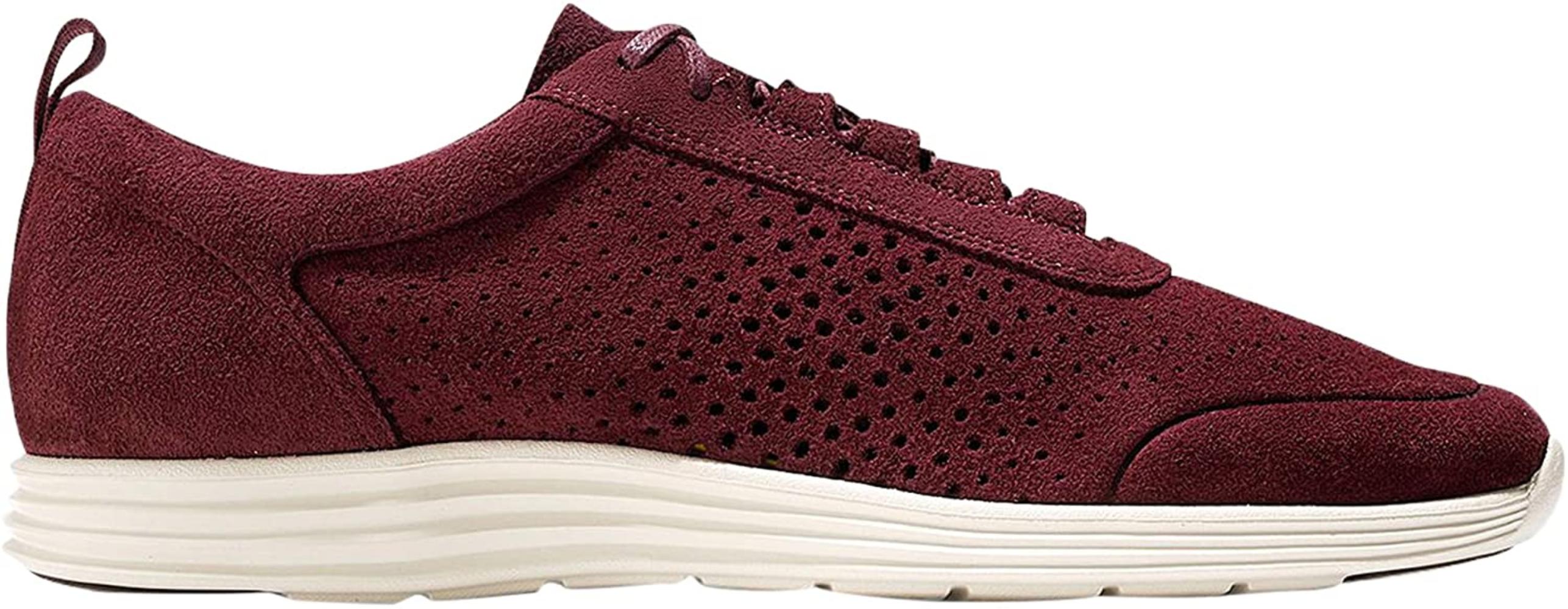 Perforated Sneaker 9.5 Red Perf Leather 