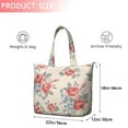 thumbnail image 4 of Pioneer Flower Floral Print Pattern Travel Tote Bags for Women Carry On,Large Weekender Bags for Women Travel,Multi Functional Duffle Bag for Work,Shopping,Sports, 4 of 5