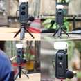 thumbnail image 4 of Amdohai C-ONE X2 Aluminum Alloy Protective Cage Case Action Camera Rig with Cold Shoe Mount Universal 1/4-inch Thread Magnetic Action Camera Mount Replacement for ONE X2, 4 of 5