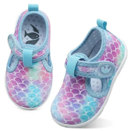 

Barerun Baby Boys Girls Water Sneakers Beach Swim Pool Shoe Barefoot Aqua Socks Mermaid Scale Infant