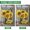 thumbnail image 4 of Welcome Garden Flag 12x18 Double Sided,Sunflower Yard Flags Garden Outside Decor,Spring Summer Small Garden Flags Decorations for Home Holiday Outdoor, 4 of 6