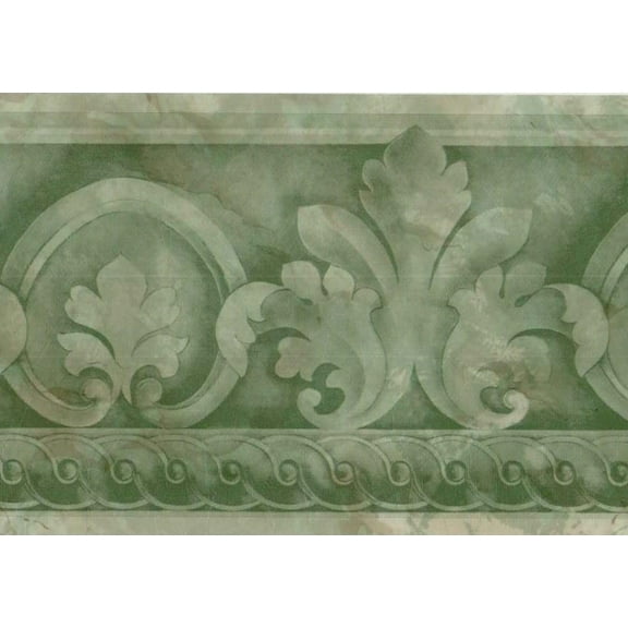 879362 Architectural Wallpaper Border Green AT700161