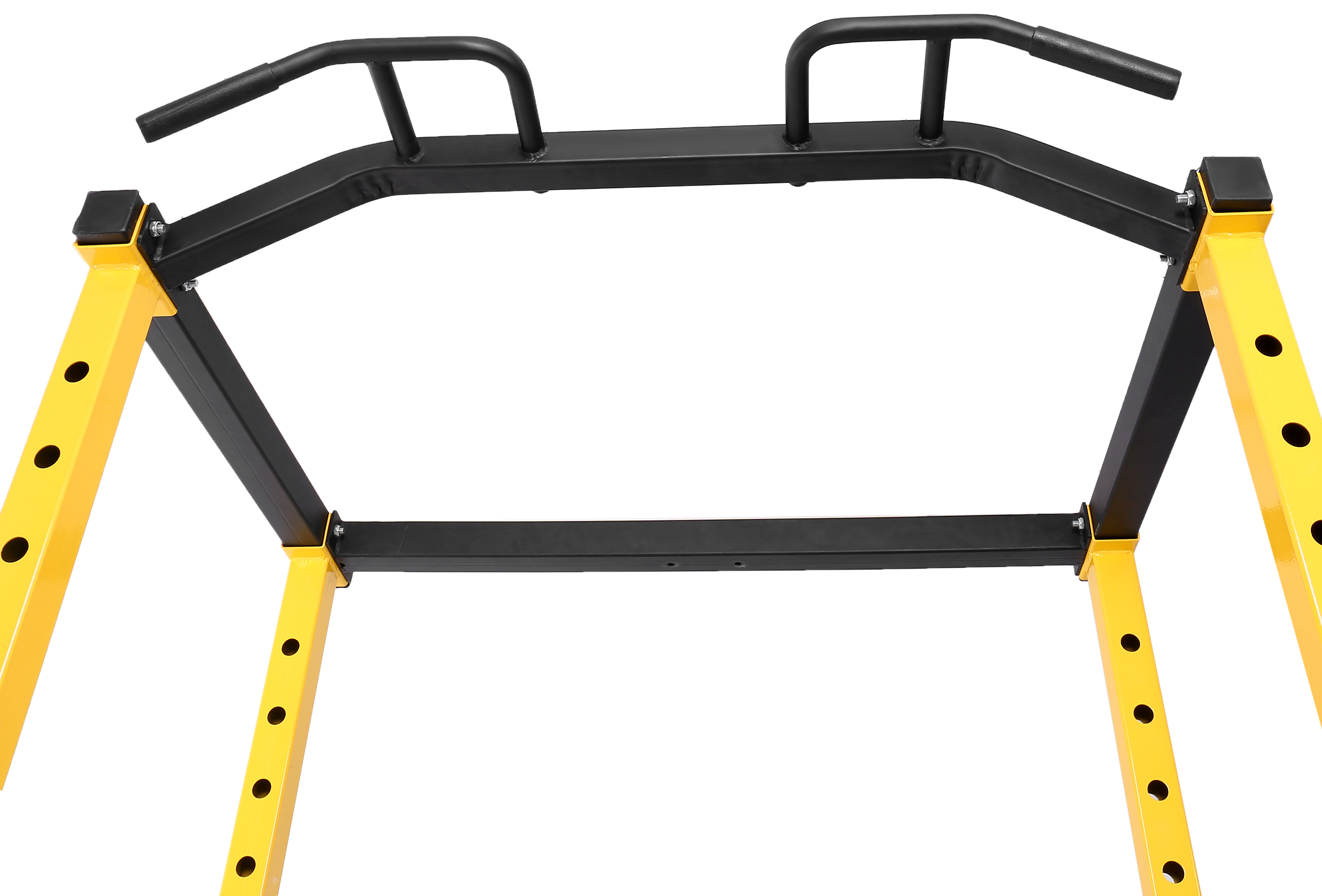 HulkFit Multi-Function Adjustable Power Cage with J-Hooks, Safety Bars or Safety Straps, Power Cage Only, Yellow - image 5 of 5