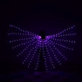 thumbnail image 1 of Alas doradas, alas luminosas LED de colores del arco iris, alas de baile, mariposa fluorescente, alas luminosas para danza del vientre, capa, 1 of 6