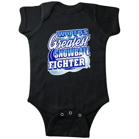 

Inktastic Snowball Fighter Snow Day Gift Baby Boy or Baby Girl Bodysuit