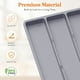 thumbnail image 5 of Organizador de cubiertos de plástico expandible | Bandeja para utensilios de cajón | Compartimentos segmentados ajustables | Material higiénico duradero | Drenaje de fondo | Negro Gris |, 5 of 7