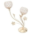 thumbnail image 3 of Candelabro Zulema Sostenedor de Vela de Cristal Oro, 3 of 8