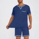 thumbnail image 2 of Camisetas Casuales Elegante Pijama Conjunto Ligero Seco de Manga Corta Y Pantalones Cortos, Ropa de Dormir Cómoda Suave para Relajarse, Correr Y Regalos, 2 of 9