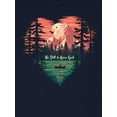 thumbnail image 3 of Blessed Girl Womens Boyfriend T-Shirt Be Still Outdoors, 3 of 4